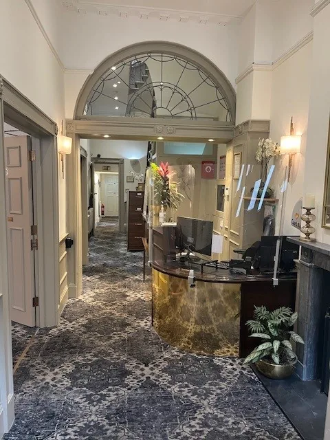 Reception at 10 Harley Street clinic