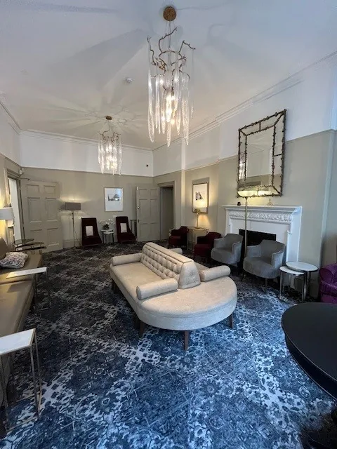 Patient waiting room at 10 Harley Street