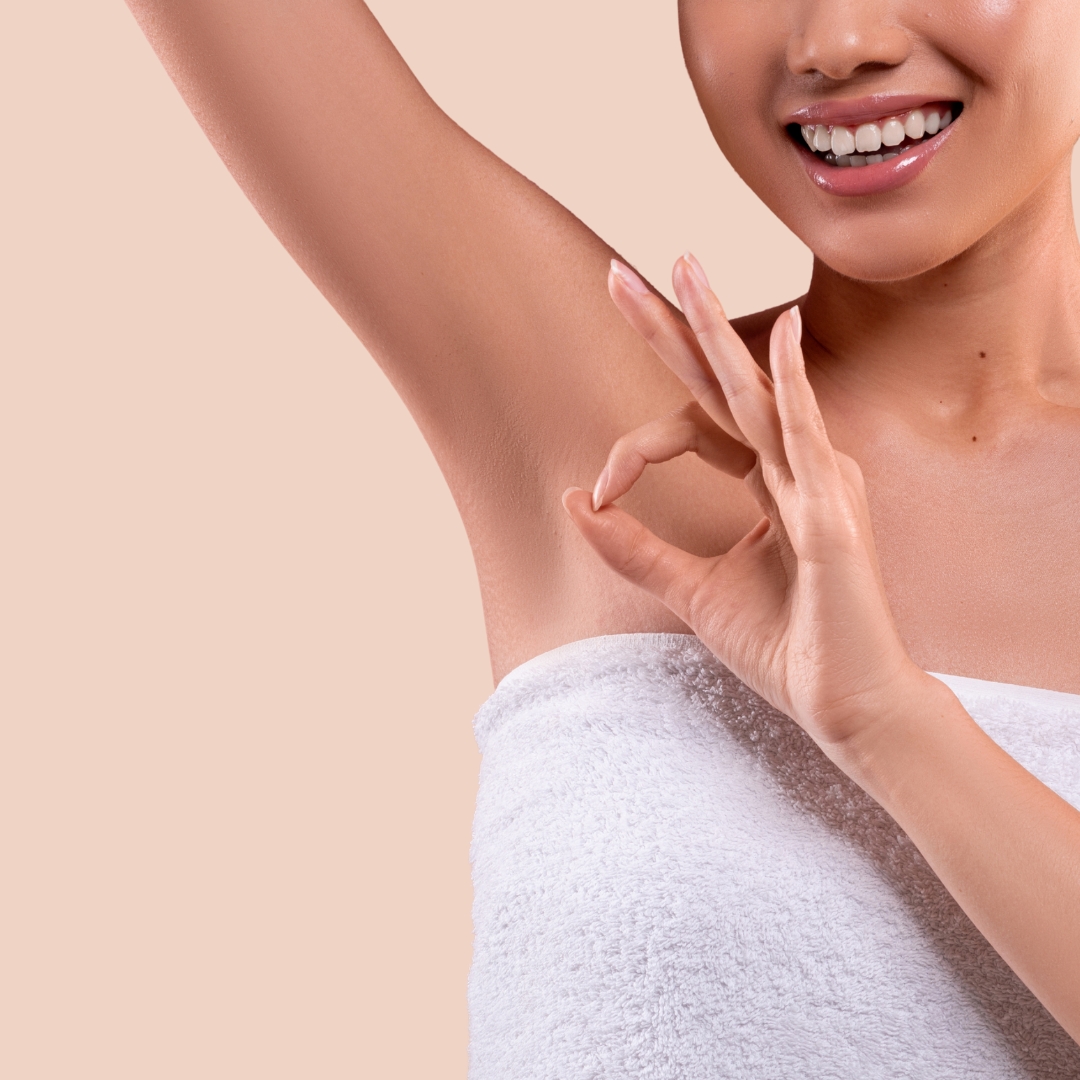 Patient comfortable and confident after Hyperhidrosis Treatment