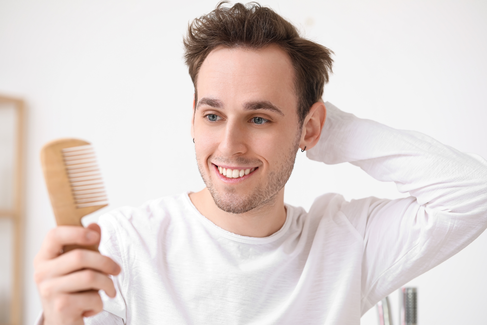 Healthy hair and scalp after PRP Hair Restoration
